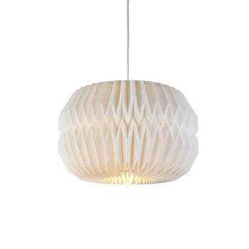 Modern paper Lampshade pendant lamp in white color,  decoration paper lamp for Living Room and Bedroom