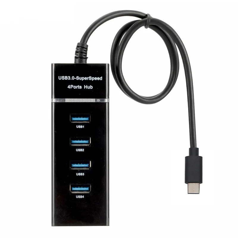 USB HUB Portable USB 3.0 to USB 3.0 Super Speed 4 Ports Hub For Laptop/Macbook 