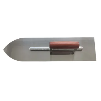 450mm Long Stainless Steel Trowel Wooden Handle Plastering Trowel Pointed Trowel