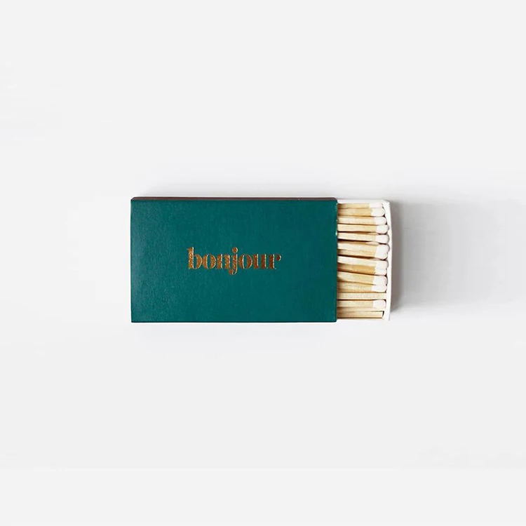 Custom Most Selling Custom Paper Packaging Box Long Wooden Match Stick Box