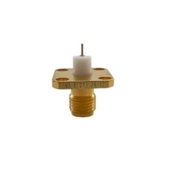 Highly Reliable FCSMA-KFD13 DC-18GHz 4 Hole Flange Type RF Coaxial Connector Used In Industrial Electrical