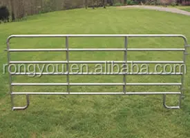 Galvanized Sheep and Goat Farm Gate in Frame for Portable Yard Fence Panel