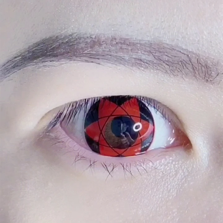 Оптовая продажа очков контактные линзы для косплея из аниме «безумные глаза» Итачи