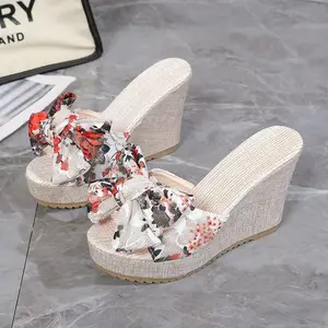 2026 Factory Wholesale Women's Canvas for Slippers High Quality Platform for Slippers Lightweight and Anti-Slip Fashion Trend