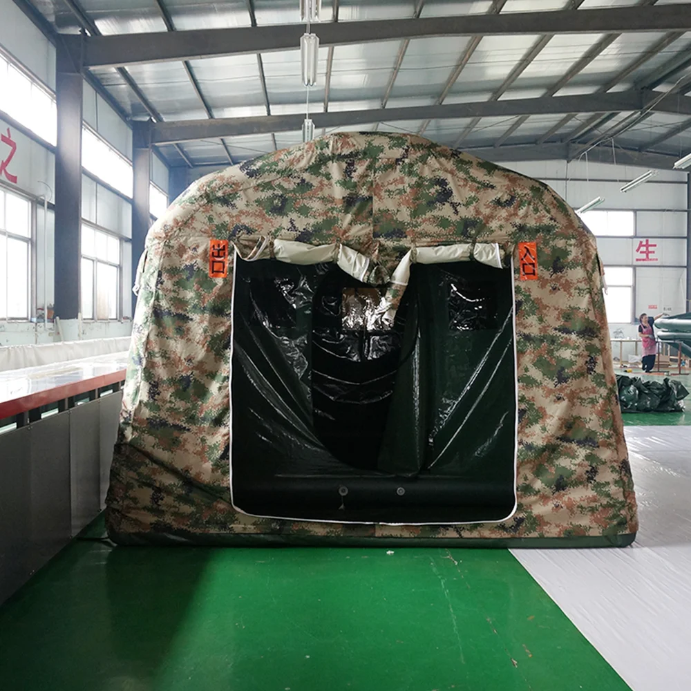 Factory Cheap Full Automatic Easy Install PVC Waterproof Inflatable Air Conditioned Tent Outdoor Camping Heavy Duty Tent