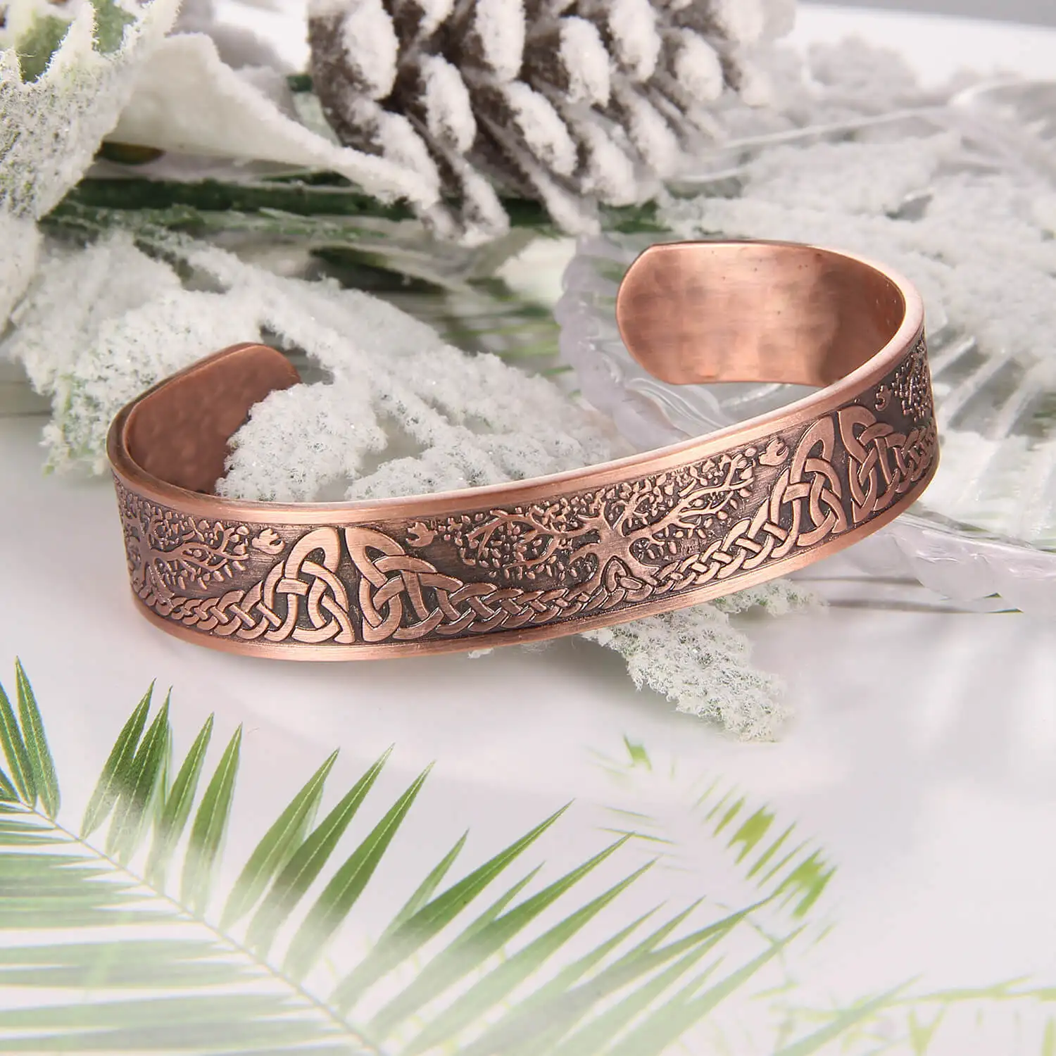 Life Tree Viking Copper Bracelet For Arthritis Magnetic Adjustable 99. 