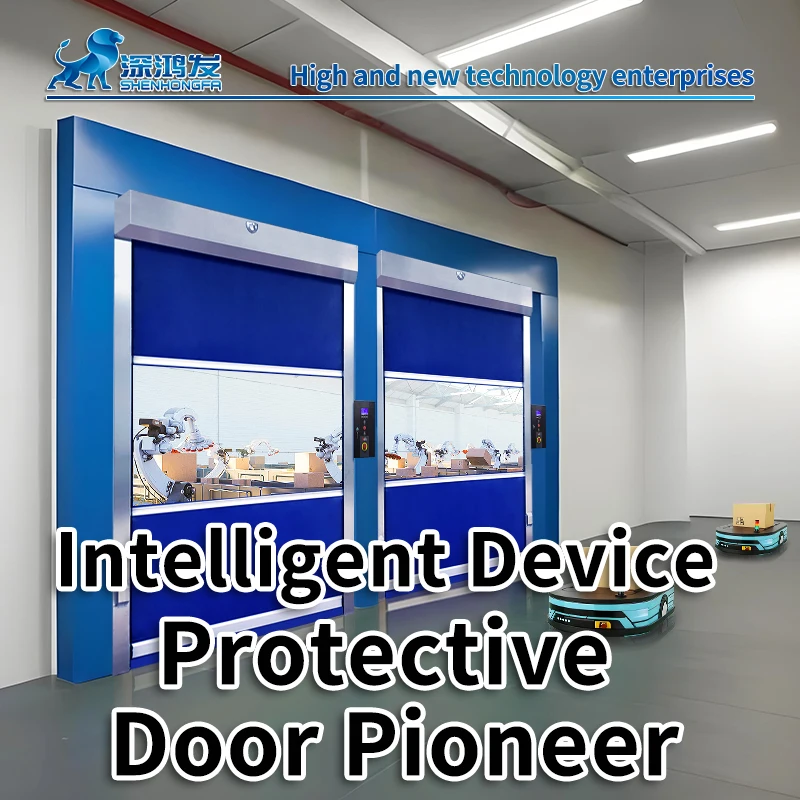 PVC Electric Rolling Shutter Door for Dust-Free Workshops and Garages Insulated Quick Lift for Malls and Underground Storage