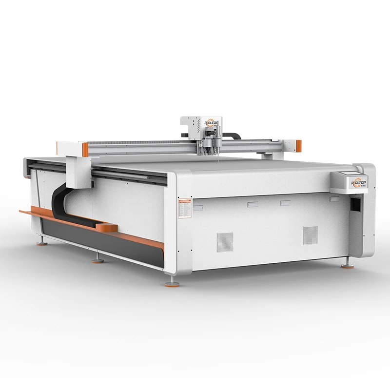 CNC Oscillating Knife Cutting Machine Digital Cutter for Corrugated Paper Cardboard Box Sample Making  Realtop IECHOs