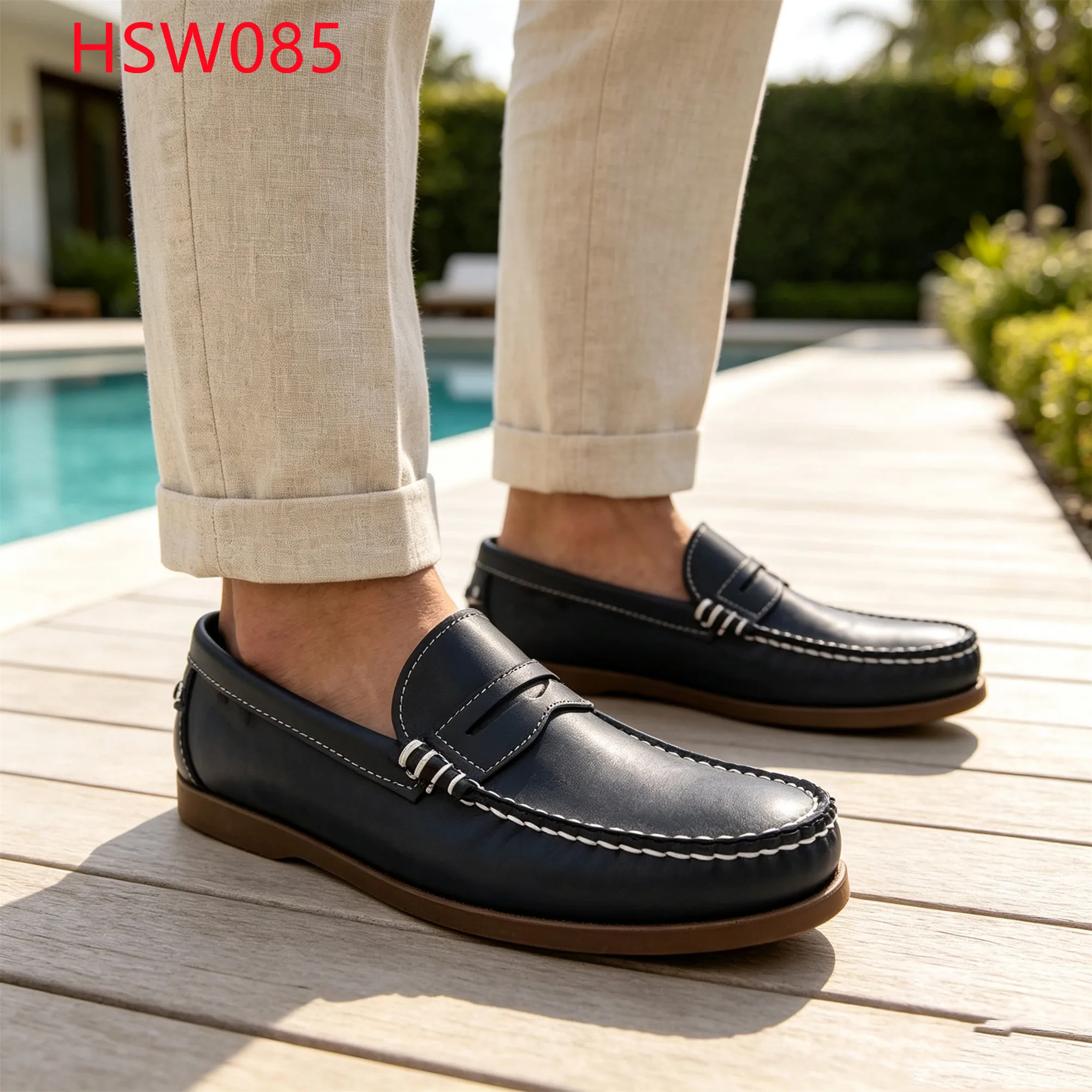 LXG,Street Walking Mask-style Hua Singh Moccasins Shoes Spain Popular Reduces Odor Expert Stitching Pull-on Boat Shoes HSW085