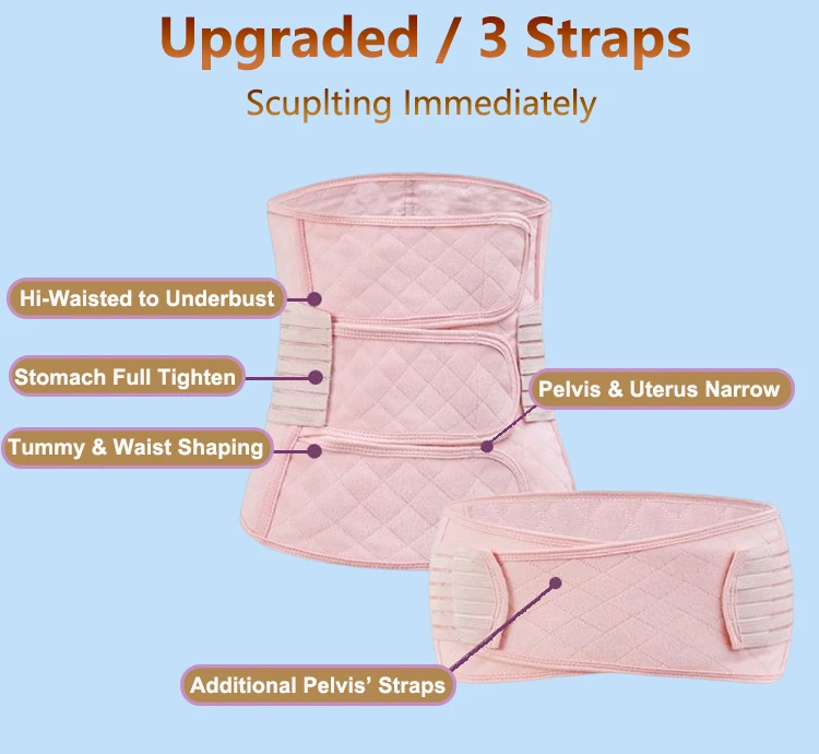 3 In 1 Postpartum Abdominal Recovery Support Band Women Body Shapewear