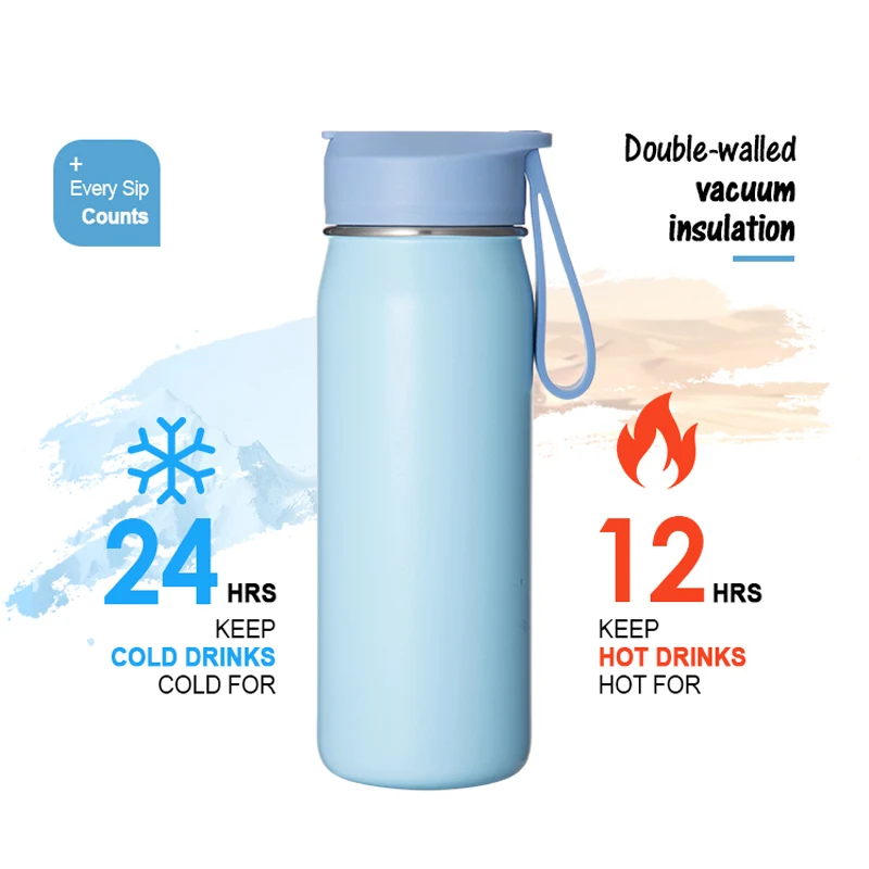 Customized Color BPA Free Custom logo Sports 24oz Gym Thermal Insulated Stainless Steel Water Bottle 18oz With Straw Lid