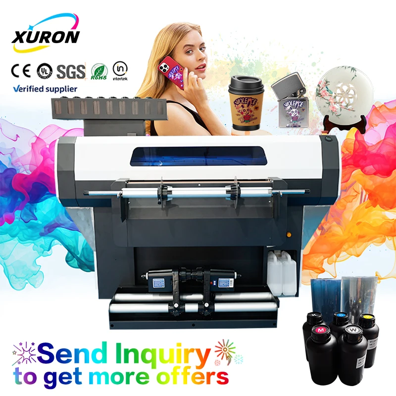 Xurong Manufacturing's Cost-Effective Fully Automatic 600mm UV DTF Roll-to-Roll Printer Multifunctional Transfer ROI Maximizer