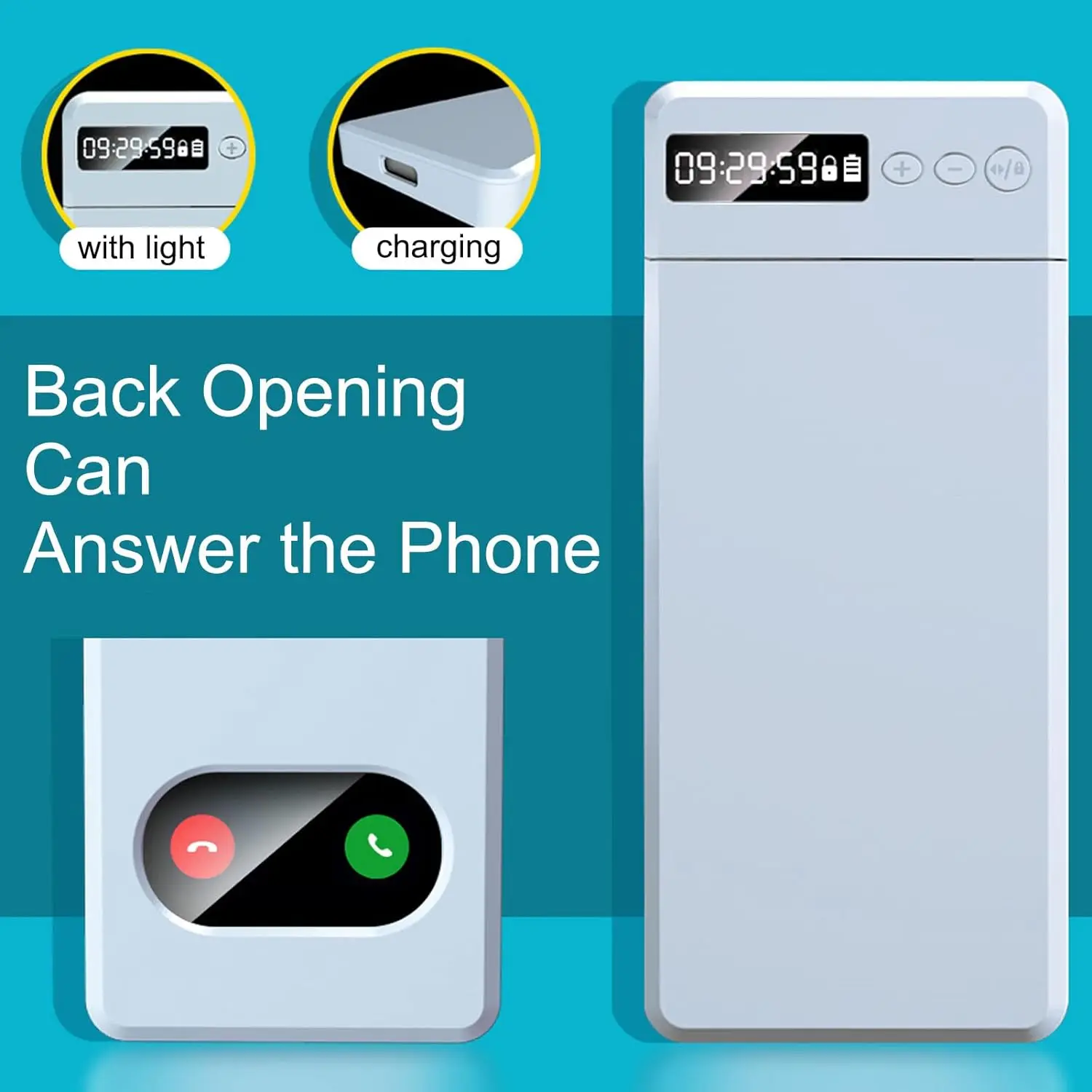 Timed Lock Mini Safe Box - Prevent Smartphone Dependence