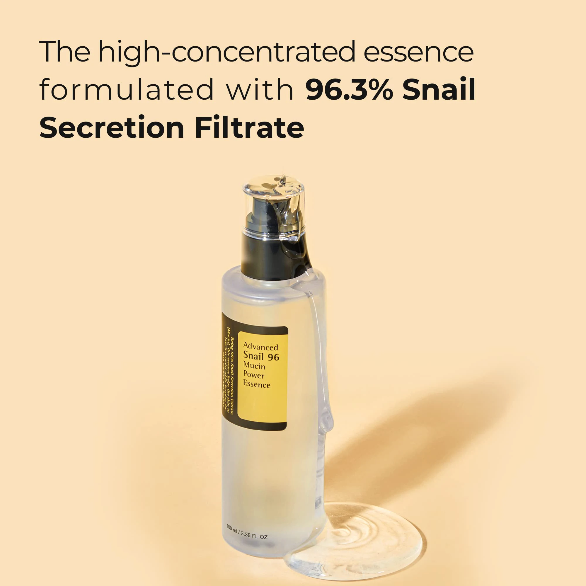 AiXin Private Label 100ML Moisturizing Soothe Damaged Skin Advanced Snail 96 Mucin Power Essence Snail Serum