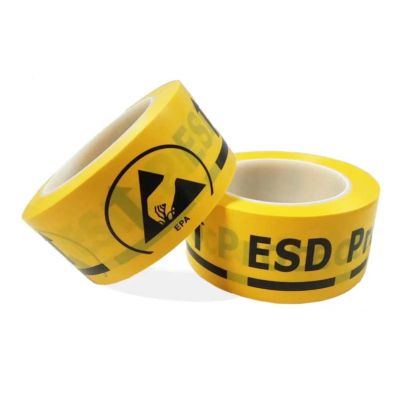 1 roll 48mm*50yards ESD Anti Static yellow packing tape protection warning #U0GZ 
