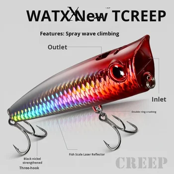 CHEERY Metal Water-spraying Wave Crawling Floating Lure Bass Mandarin Fish Snakehead Saltwater Fish Trout Surface Noise – Metal Jig – view 3