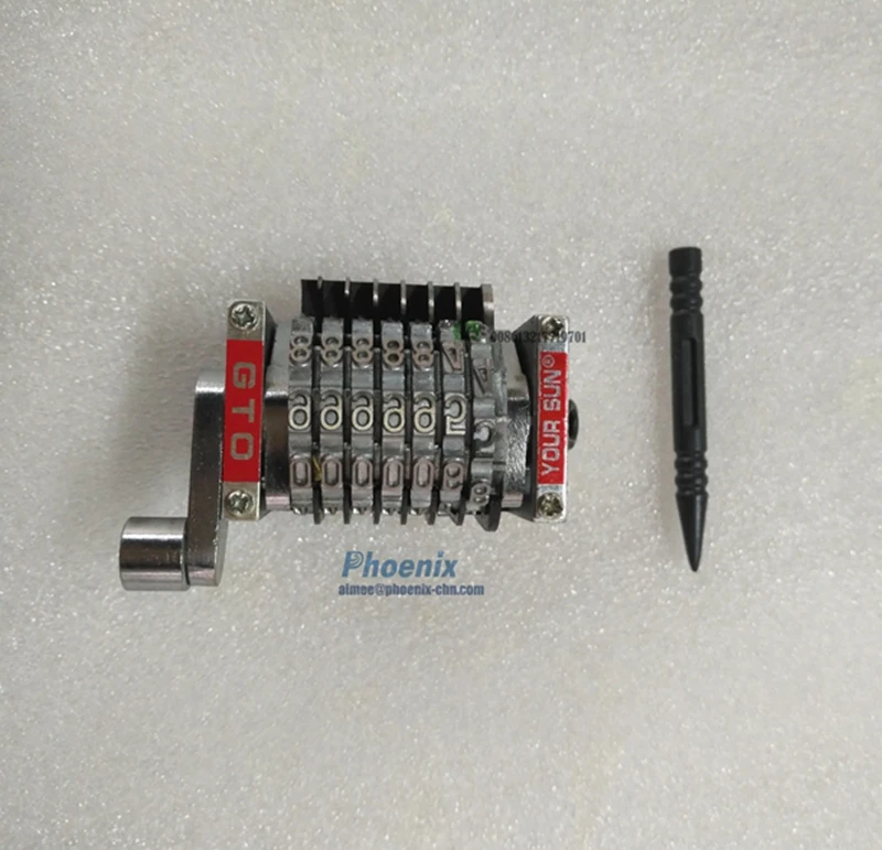 7 Digit Numbering Machine Horizontal  Backward  8 Piece Vertical Backward 98765 GTO46 GTO52 Suitable for Heidelberg Parts
