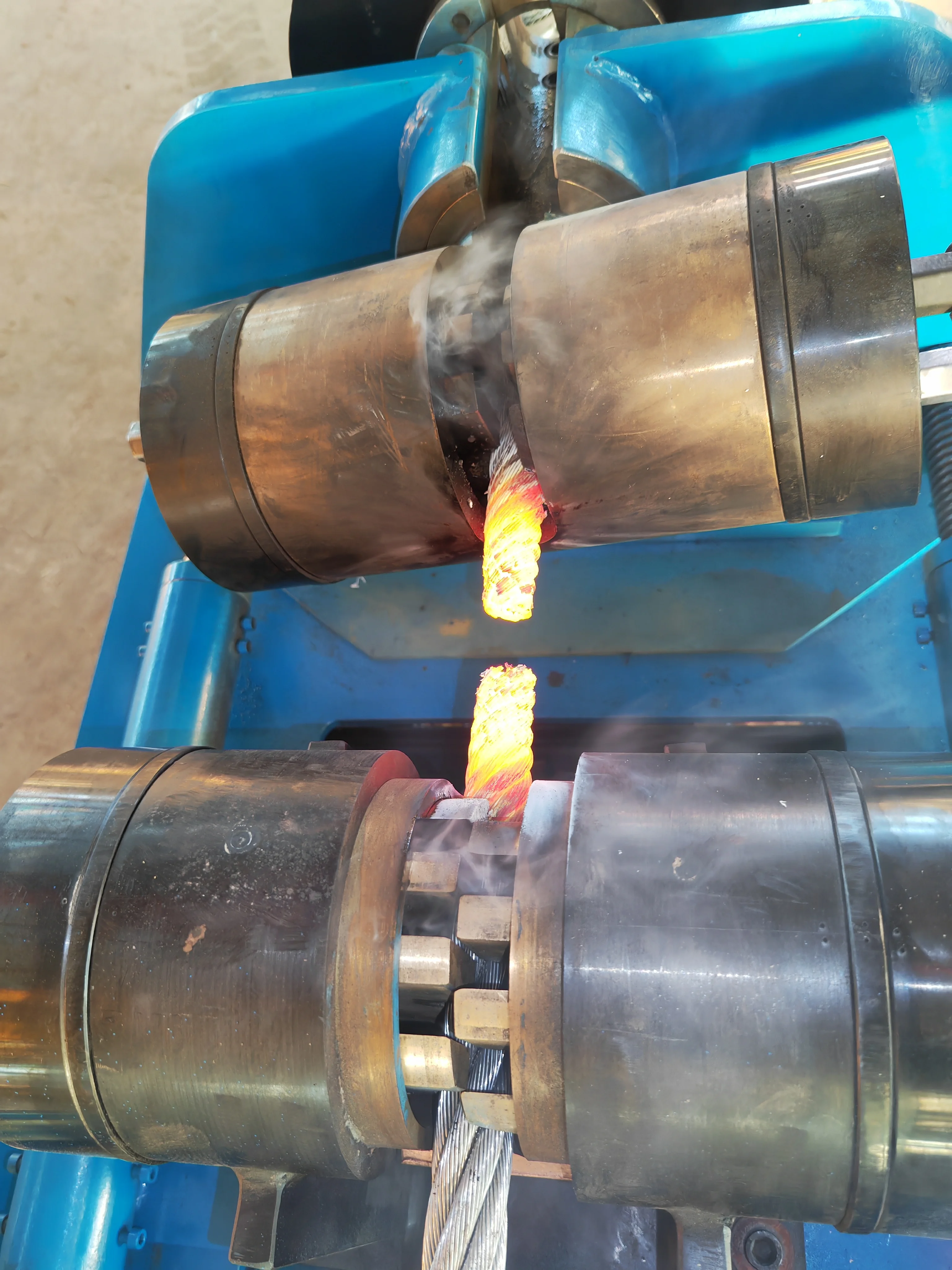 Hydraulic Wire Rope Annealing Fusing Cutting Machine