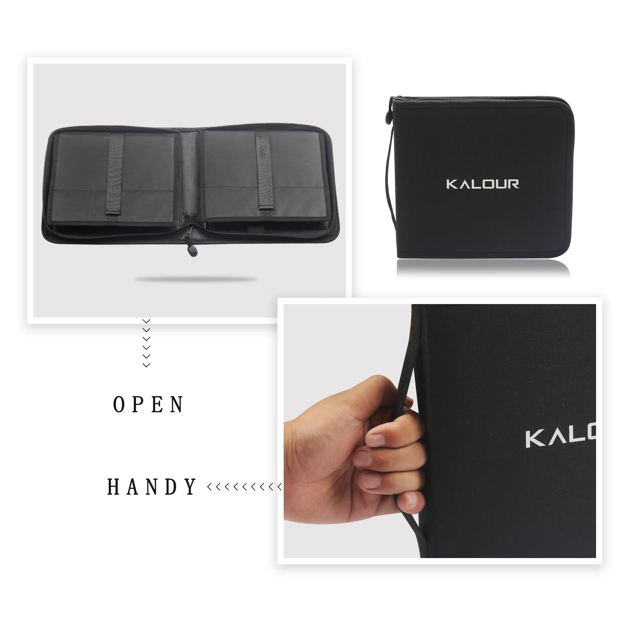 85 шт. набор карандашей для рисования и эскизов в нейлоновом чехле