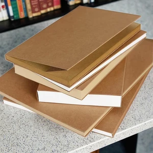 Customizable Exposed Binding A5 Kraft Sketchbook with Nude Spine for Watercolor Painting Drawing Art Journaling