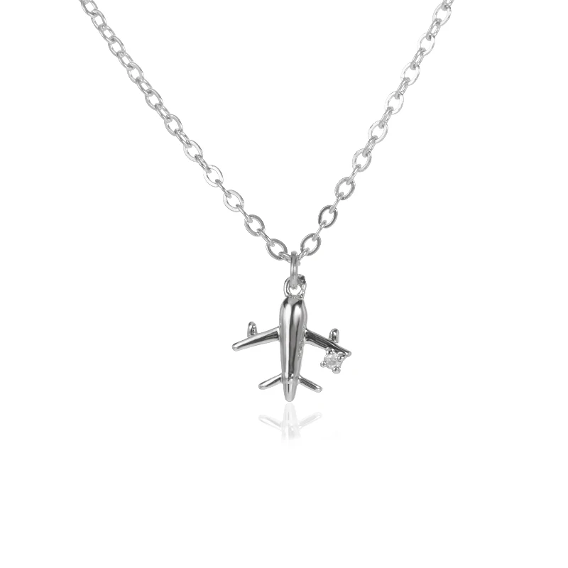 Women's Aircraft Pendant Necklace