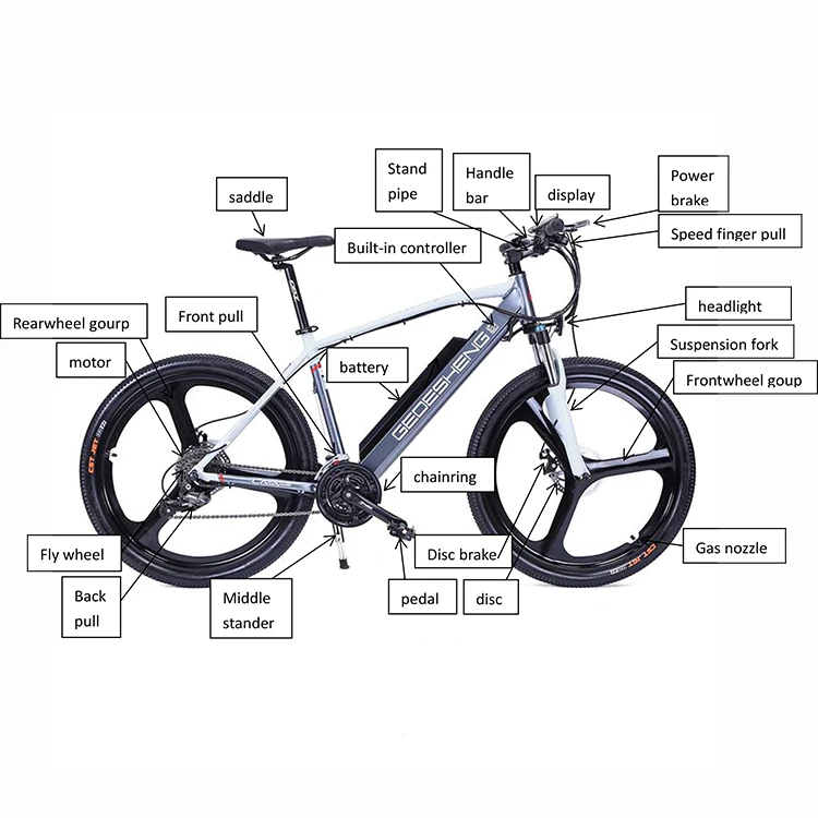 Gds Ebike M002 Custom 26 Inch 250w Hubless E Bike Enduro Ebike Mens ...