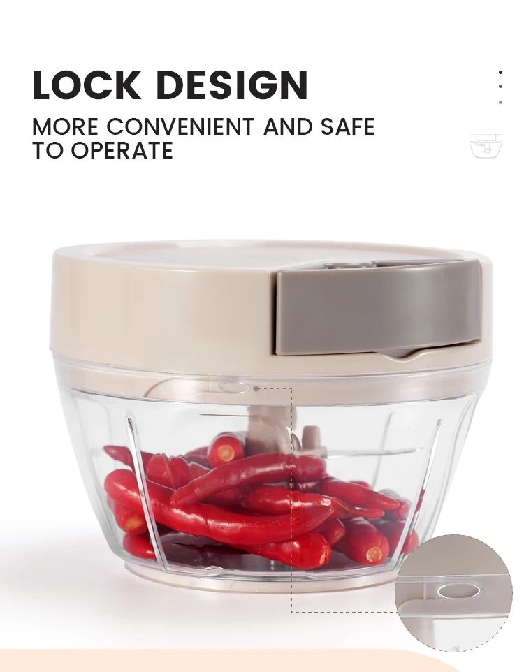 Easy Hand Magic Chopper Held 400ml Professional 3 Blade Omnipotent