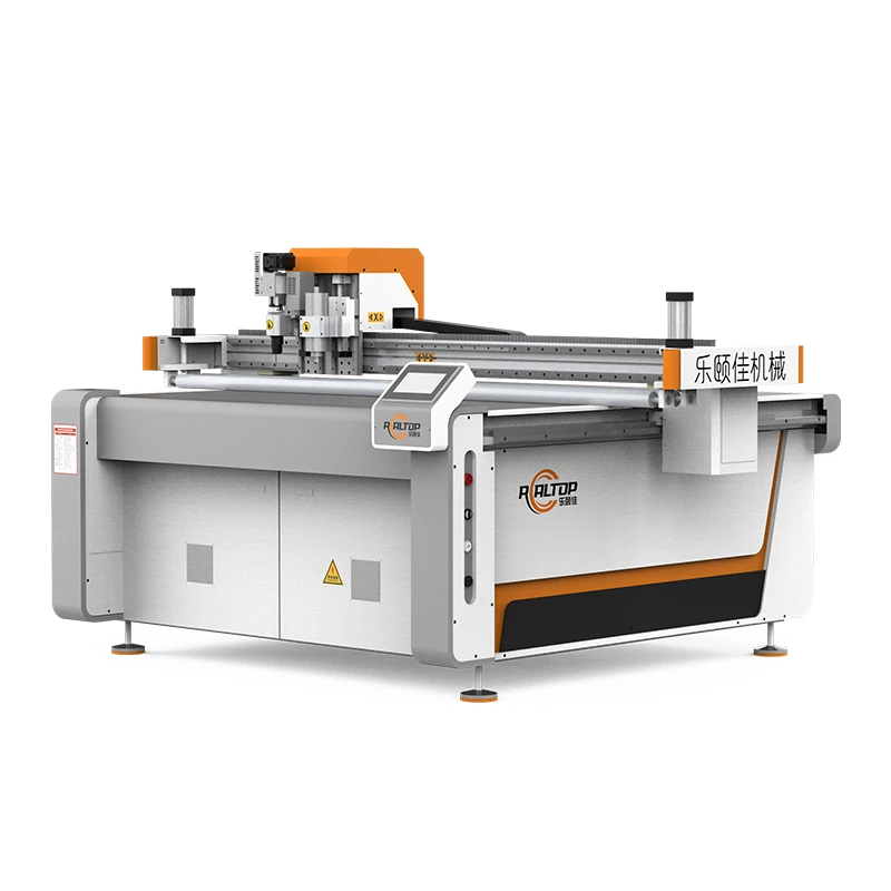 CNC Oscillating Knife Cutting Machine Digital Cutter for Corrugated Paper Cardboard Box Sample Making  Realtop IECHOs