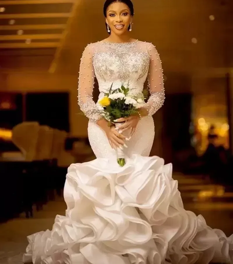 women's long sleeve lace wedding dress Black Sheath Sweetheart Long Sleeves Lace Wedding Dresses, Bridal Gown,  MW997