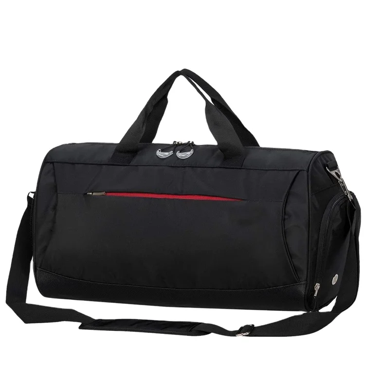 Оптовая Продажа Новый дизайн прочная вместительная Черная спортивная сумка с отделением для обуви