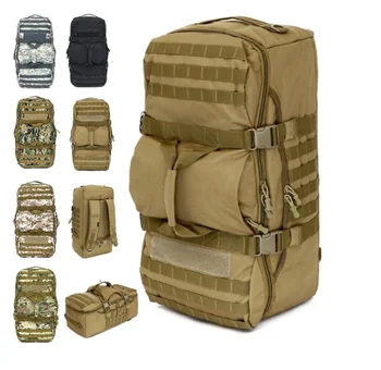 Sac à Dos Tactique Militaire 60 L – Extensible 40-60 L, Etanche, Nylon 900D – Ceinture Amovible, Compartiment Hydratation – Pour Rando, Chasse, Camping
