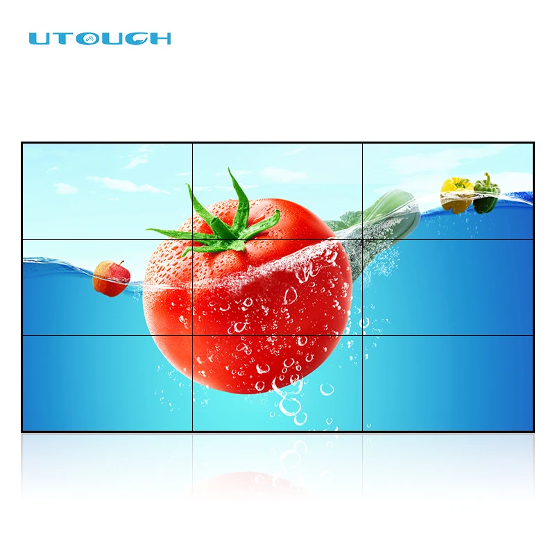 46 Inch LCD Screen Advertising Display 3.5mm Seamless Large Touch Screen Wall Panels Bf Video Player