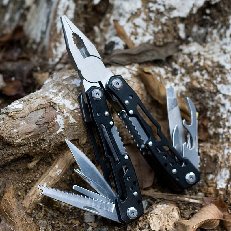 Multifunction Stainless Steel Multi-tool Pocket Knife Pliers Folding Pliers Portable Folding Pliers