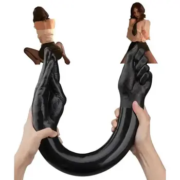 Double Head Dildo With Big Fist Hand Fantasy Anal Plug Sex Toys For Lesbian G-spot Stimulate Product