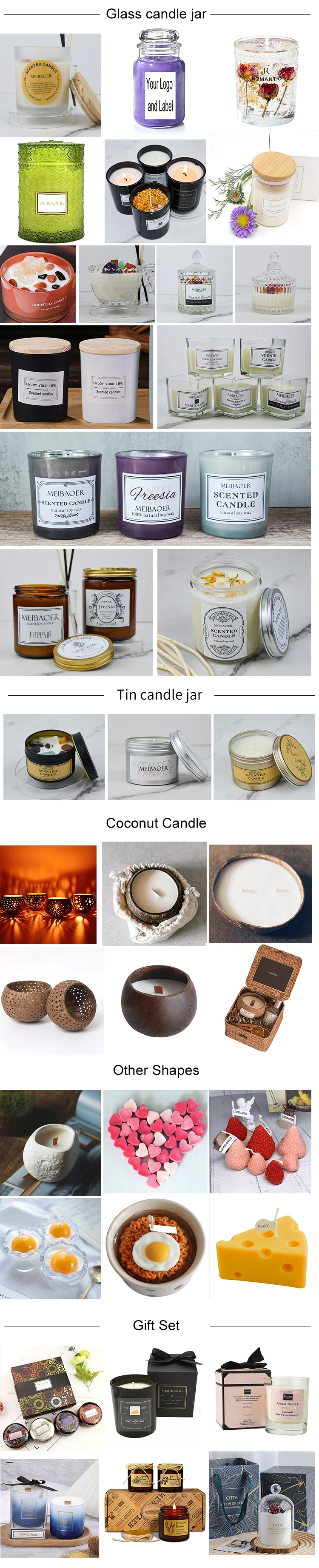 New Christmas Matte Black Glass Custom Soy Wax Glass Jar Scented Candle ...