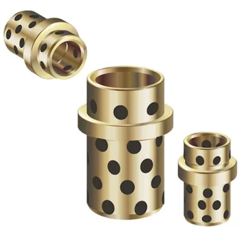 Factory Custom JDB Oil-Free Self-Lubricating Bushing Wear-Resistant Graphite Copper Sleeve Non-Standard Machining Services