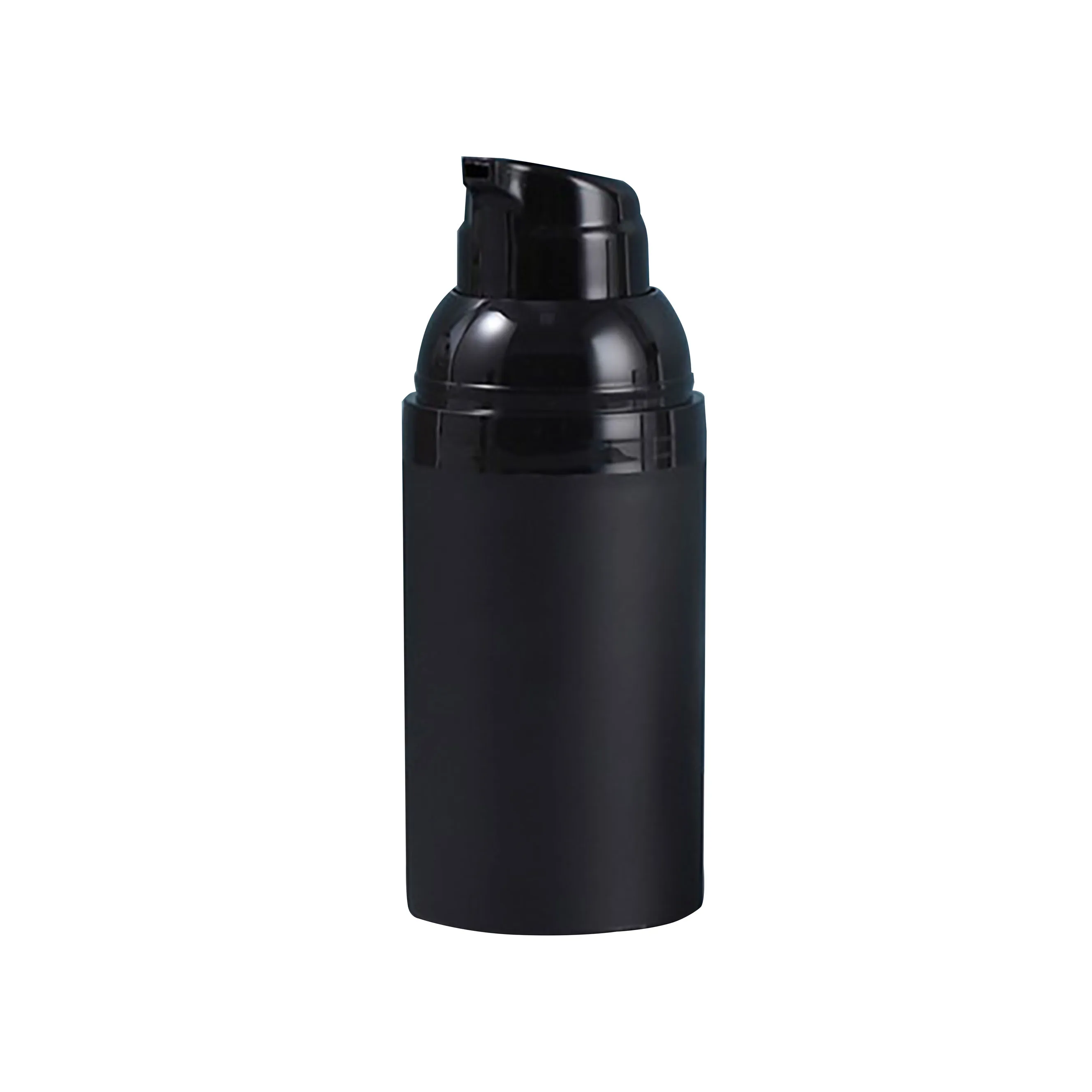 product 30ml 50ml 80ml 100ml push type serum lotion bottle portable black airless bottle with makeup lotion pump-35