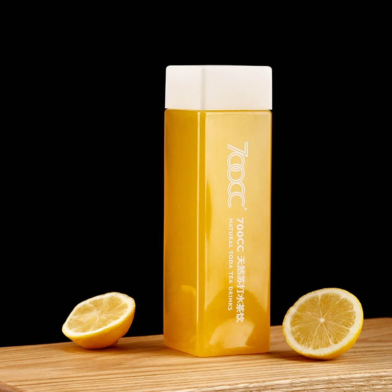 500ml Free Samples Custom Logo Square Plastic Pet Juice Bottles Bpa