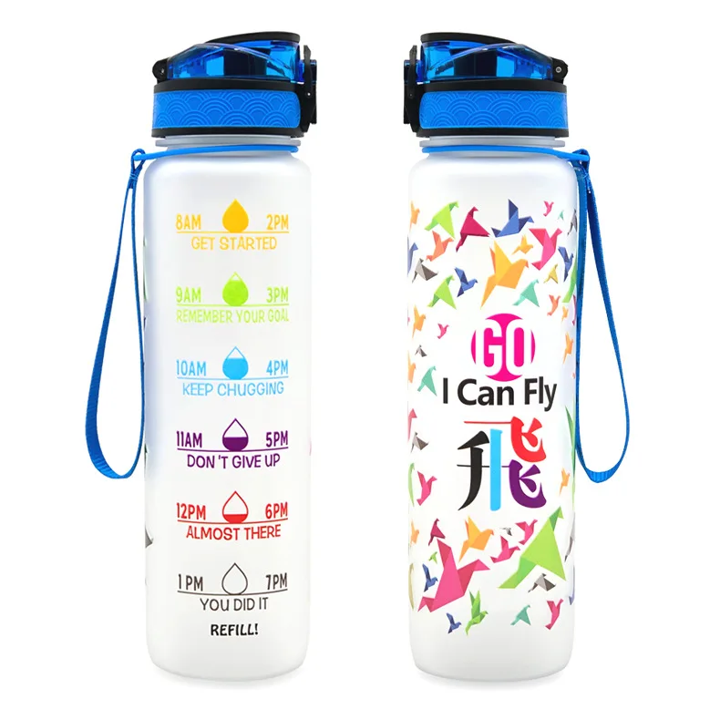 Custom Print Slim Design Sports GYM Tritan Water Bottle 32 oz 1000ml ...