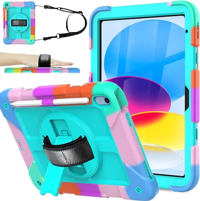 for tablet  case  for ipad 12.9 inches  ALF-141 Laudtec TPU+PC  Shockproof Rugged Case 3-in-1 tablet Super fall