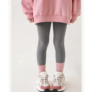 Spring Fall Breathable Comfortable Casual Baby Girls Leggings Pants Cotton High Elastic Stretch Warm Leggings for Kids Girls