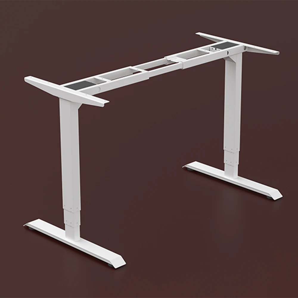 Dual Motor Standing Desk Frame,height Adjustable Desk with Pure White or Black Adjustable Office Desk