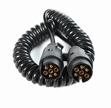 ABS/EBSトラックトレーラー用黒色4/5/7/13ピン延長コードスパイラル