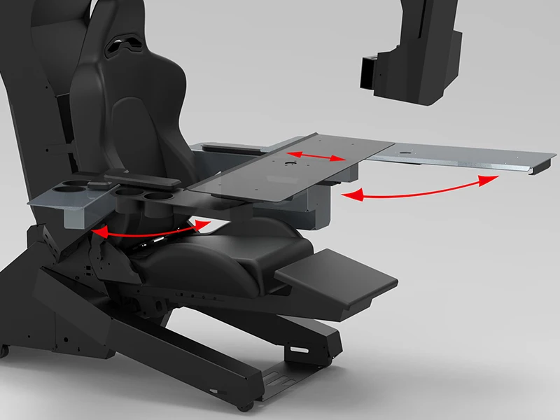 gaming chair mount keyboard tray