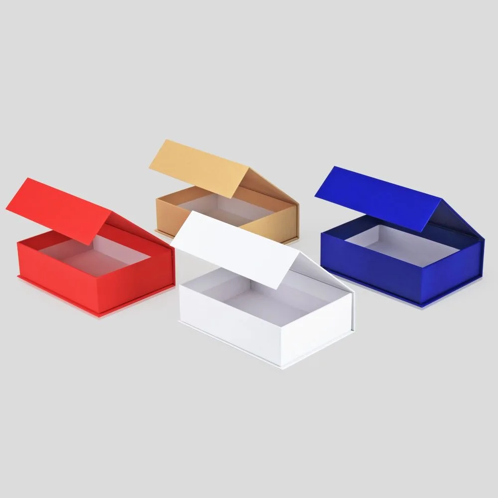 Custom Logo Luxury Box With Lid Black Folding Product Book