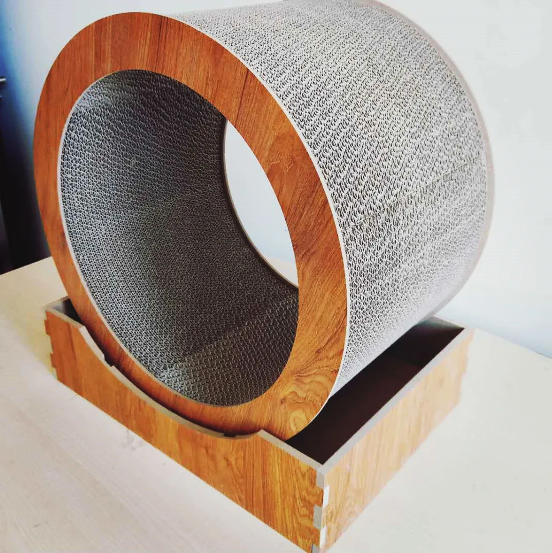 cardboard cat exercise wheel