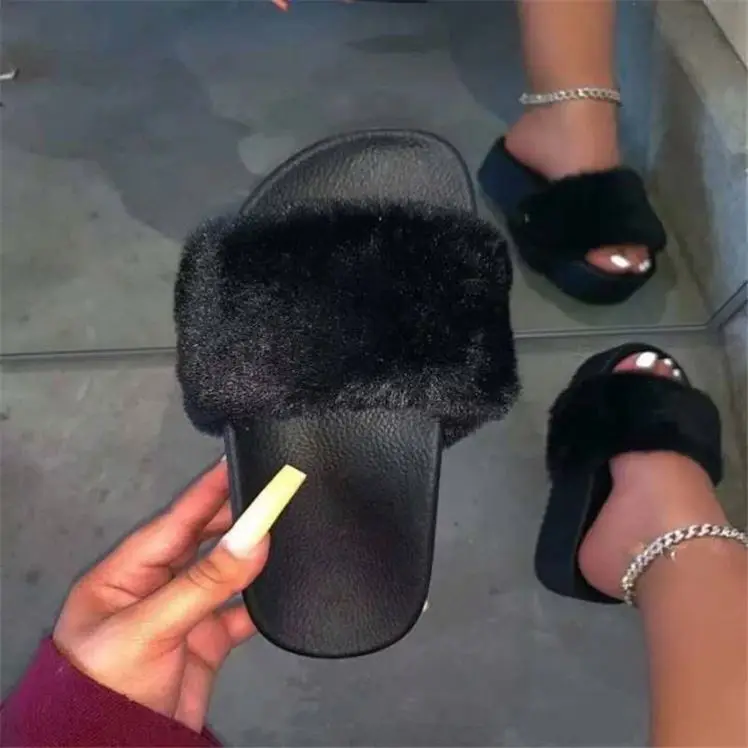 Amazon.com: Piel Peludo Slide Dulce Pluma Zapatos Plataforma Gruesa Parte  inferior Playa Mujer Sandalias Chanclas de Pelo Mujeres Inicio Zapatillas  Interior Suave : Ropa, Zapatos y Joyería
