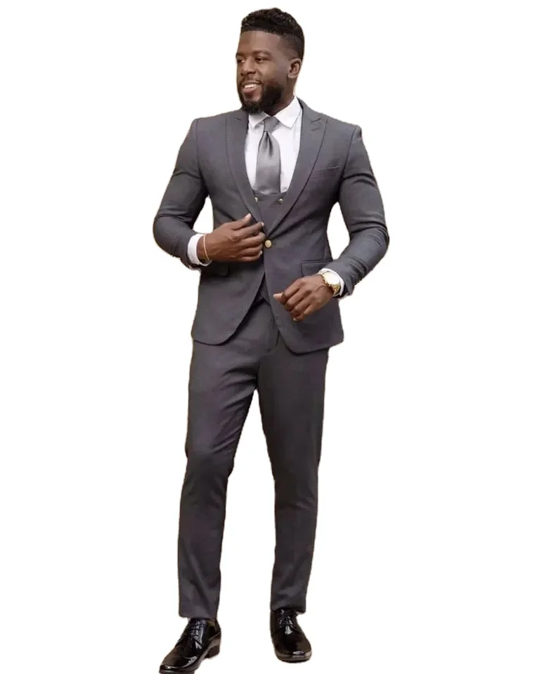 Slim Fit Men's Piece Tuxedo Suit Set For Formal Events Custom Made