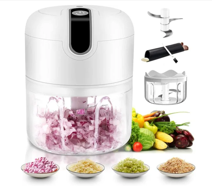 Plastic Multicolor Electric Mini Vegetable Chopper, For Chopping