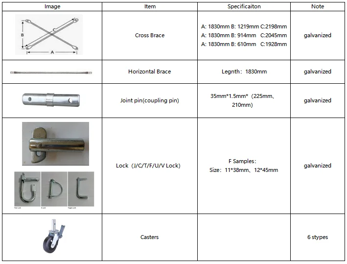 Comaccord Door Frame Scaffold Metal Scaffolding Walk Through Ladders ...